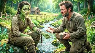 The Orc Was Using Her Own Hair to Bandage Her Cuts — The Farmer Knelt Down Without a Word