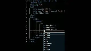Table Tag in html