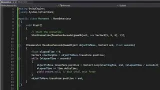 Coroutines in Unity
