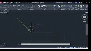 To contruct a 135 degree angle in AUTOCAD 2023 (Full construction)
