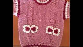 Pink Vest. Part Two. Shaping the Neckline and Shoulder Seams.