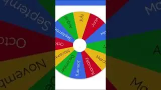 If the wheel lands on your birthday month you are out!