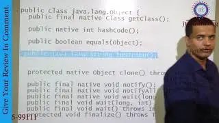 Java.lang Package | Object Class Methods | HashCode | Equals | toString  Method in Java