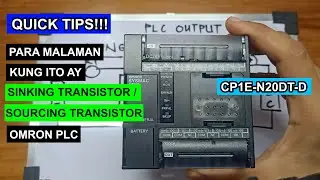 SINKING and SOURCING PLC OUTPUT | OMRON CP1E N20DT-D PLC