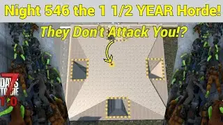 Night 546!? The Year & a Half Horde Night VS The Zombie Slip & Slide Base!