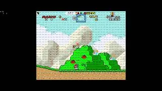 Super mario world strange glitched level
