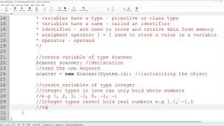 Java Tutorial 04 : Keyboard Input | library import | variable creation
