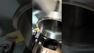 Even dull carbide inserts make nice chamfers in the lathe. 