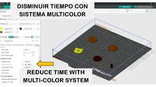 Low 3D printing time with multicolor system | Save filament | AMS MMU