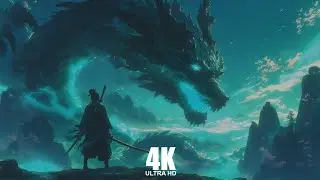 1 Hour Loop Samurai Facing Dragon 4K Resolution Your Live Wallpaper For PC 