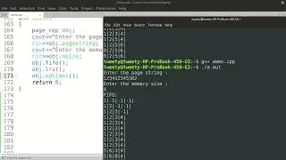 SPPU LP1-SPOSL : FIFO Page Replacement Algorithm in C++.