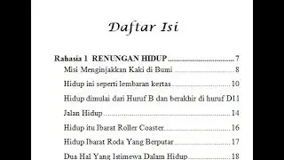 Cara Membuat daftar isi otomatis dengan mudah dan cepat di ms word