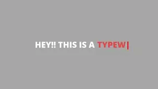 Python - Typewriter Style Animated Text || with source code