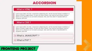 How To Create FAQ Accordion With HTML,CSS and JAVASCRIPT in Hindi 2023 | Accordion with Javascript