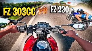 FZ303 VS FZ230 - QUASE 200km/h NA RODOVIA