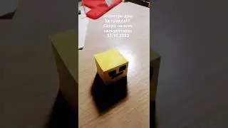 Geometry dash 3D #3d #3dpainting #geometrydash #cube #idkwhattoputhere