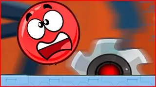 Самая большая пила в игре про красного шара. - Red Ball 4.от котика Браяна про шарик