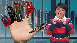 Superheros Finger Family Song With Action | Alan and Cheryl World