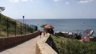 Пляжи Судака. Уютное, пляж по Крепостью. Обзор пляжи Судака 2016.