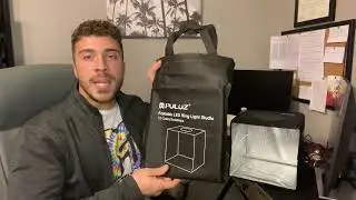 Review of Photo Studio Box, PULUZ Mini Folding Lightbox LED Ring Light Portable Photo Studio