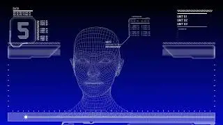 Chroma HUD with Wireframe Head Rotating, free to use.