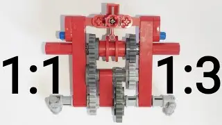 КАК СДЕЛАТЬ Компактную и Надёжную Коробку Передач из Lego Technic и Вставить ее в Модель