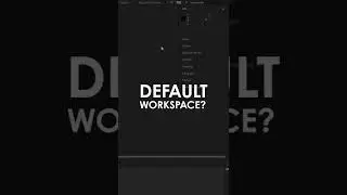 Creating a Custom Workspace in After Effects