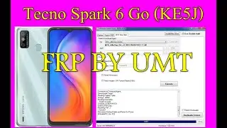 Tecno Spark 6 Go (KE5J) frp Bypass By umt mtk tool 4.5