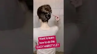 EASY Messy Updo Tutorial using a Flexi Clip. #shorts