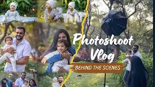 Outdoor Photoshoot Vlog - BTS using SoftBox, FlashLight - One Year Baby Boy Cute Post-Birthday Shoot