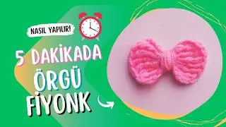 How to Make a Gorgeous and Little Bows in 5 Minutes? How to Make a Crochet Bow?