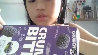 Crunch bites blueberry flavored snack!