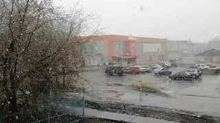 Снег выпал накануне 1 Мая