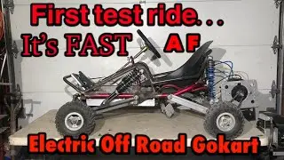 (E8) Cordless Power Tool battery Electric Gokart! *first ride*