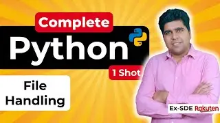 File Handling in Python Programming Tutorial: Full Course, One Shot