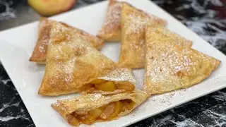 Sans pâte feuilletée, sans pâte brisée, chausson aux pommes EXPRESS 🍎