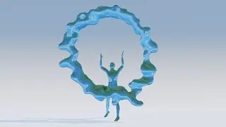 MAGIC WATER (WATER FOLLOWING A PATH, BLENDER 2.82)