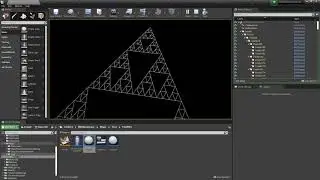 UE4 Fractal (Serpinski triangle) rendering blueprint