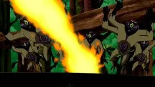 Swampfire vs Dnalien and saves Eunice
