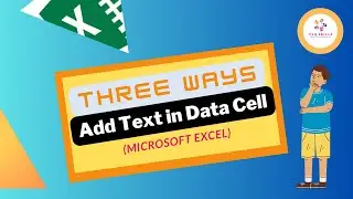 Excel Data Manipulation |Mastering Text Insertion for Dynamic Data Editing| Insert Text in Data Cell