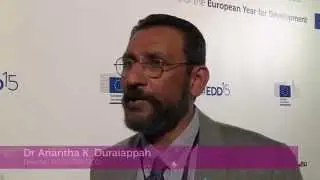 European Development Days 2015 -  Anantha Duraiappah's interview - Global Citizenship Education