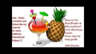How to fix HandBrake Microsoft.Net & Blocking Issue on Windows 10 latest Method 2020 Computer Tech