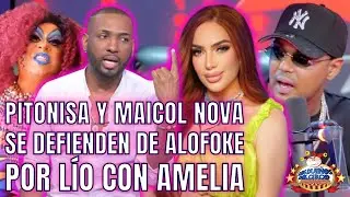 PITONISA Y MAICOL NOVA SE DEFIENDEN DE ALOFOKE POR LÍO CON AMELIA