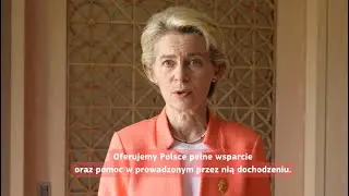 Oświadczenie przewodniczącej KE w sprawie ataków rakietowych Rosji w Ukrainie i eksplozji w Polsce