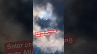Solar eclipse over Atlanta!!!