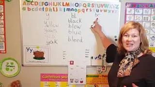 Easy Phonic sounds in English. Consonant blend sounds. English lessons for kids
