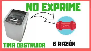 MI LAVADORA NO CENTRIFUGA 6 RAZÓN  LA SOLUCIÓN