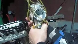 YZ490 Throttle Stuck Wide Open. Клин заслонки 2т 500 ))