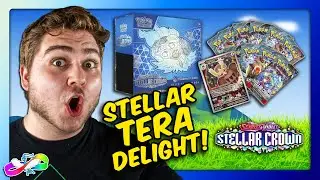 NEW Stellar Tera Awaits in the TCG! 💎 | Stellar Crown Pokémon Center ETB Opening
