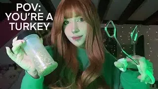 Seasoning and Cooking You Like a Turkey ASMR | Tapping, Spice Shaking, Hand Movements, Whispering